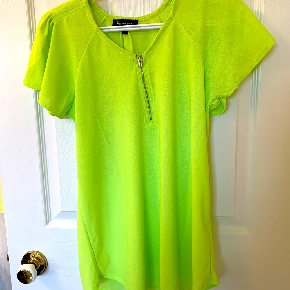Cute, bright green/yellow dress shirt